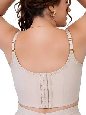 Stagmi Sosten Colombian HighBack Bra w/ Lift Support Smooths Back Rolls 40C New!